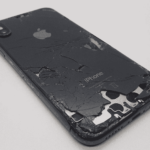 iphone x cracked back glass